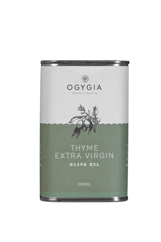 Ogygia Thyme Extra Vergin Olive Oil Tin 250ml